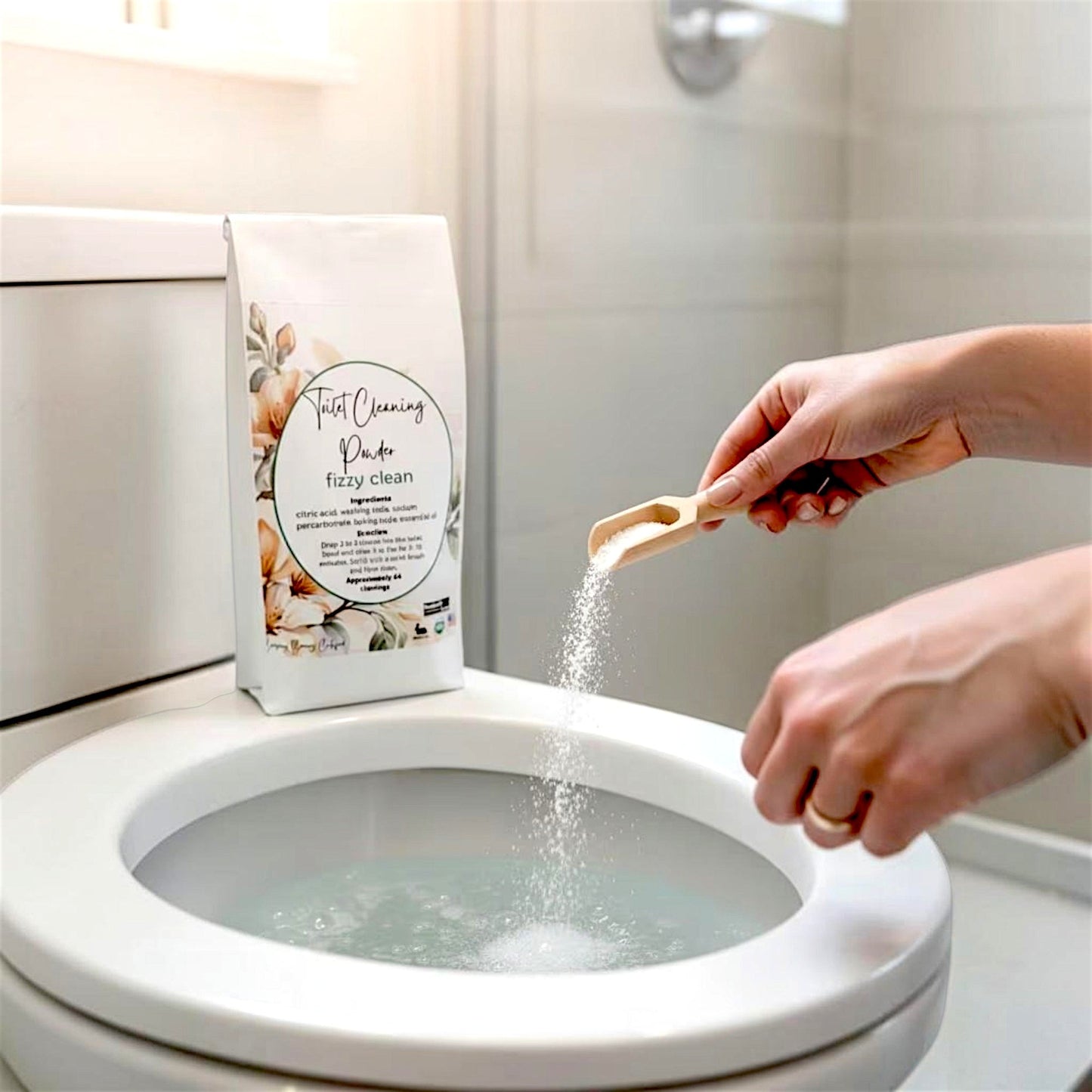 Toilet Cleaner, Fizzy Toilet Cleaning Powder