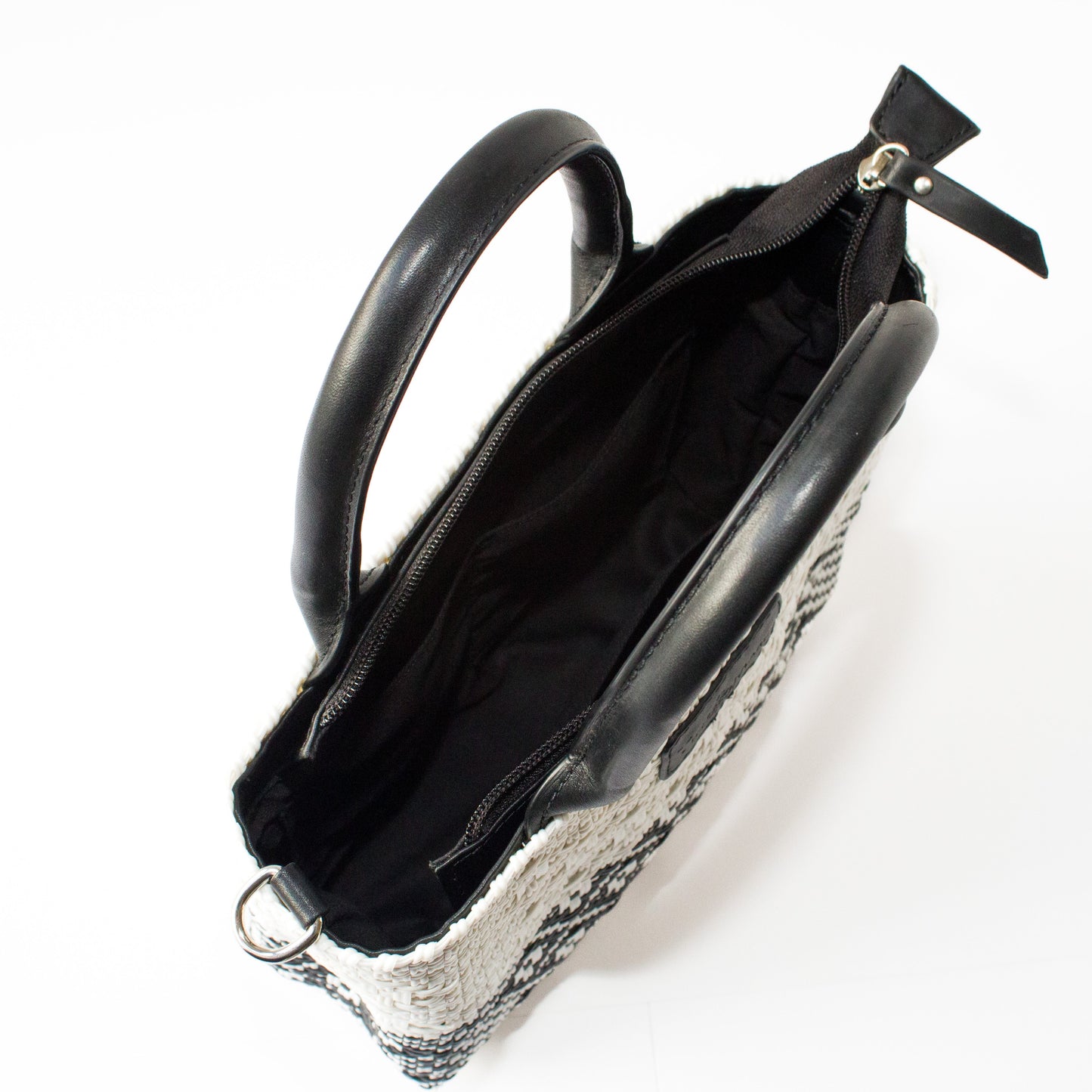 Tin Marin White Small Woven Crossbody Bag