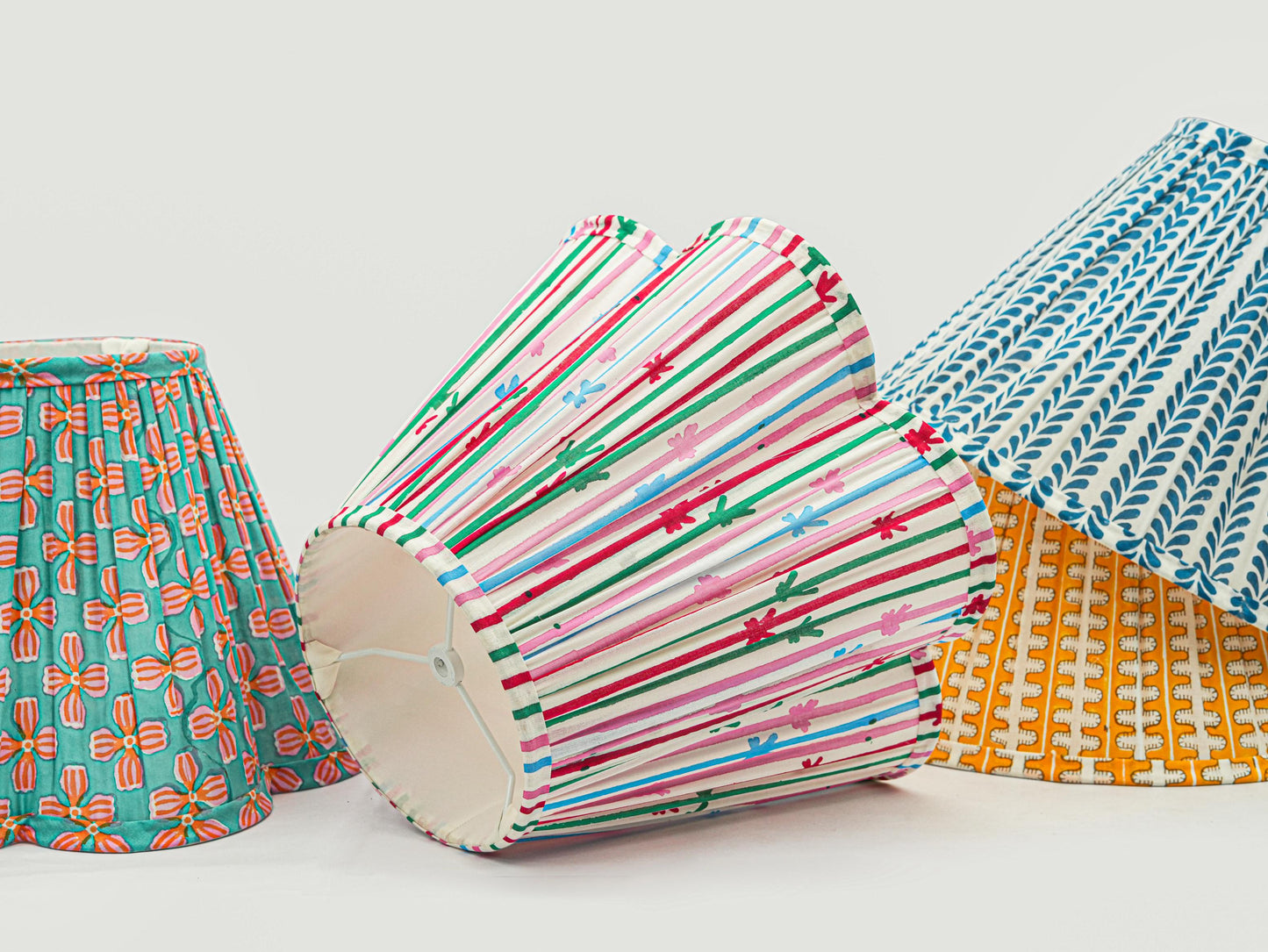 Petals Handblocked Lampshade