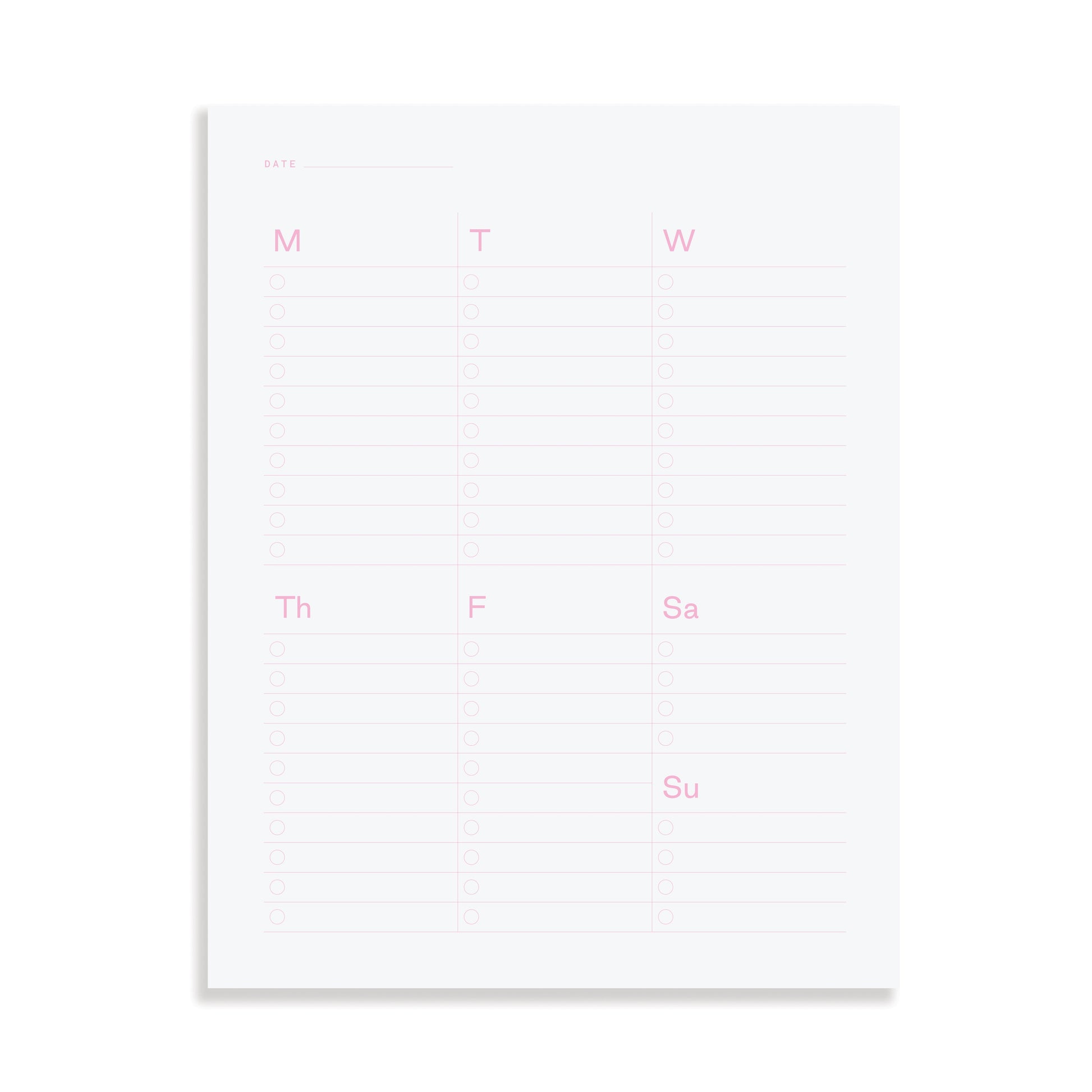 Weekly Refill Pad