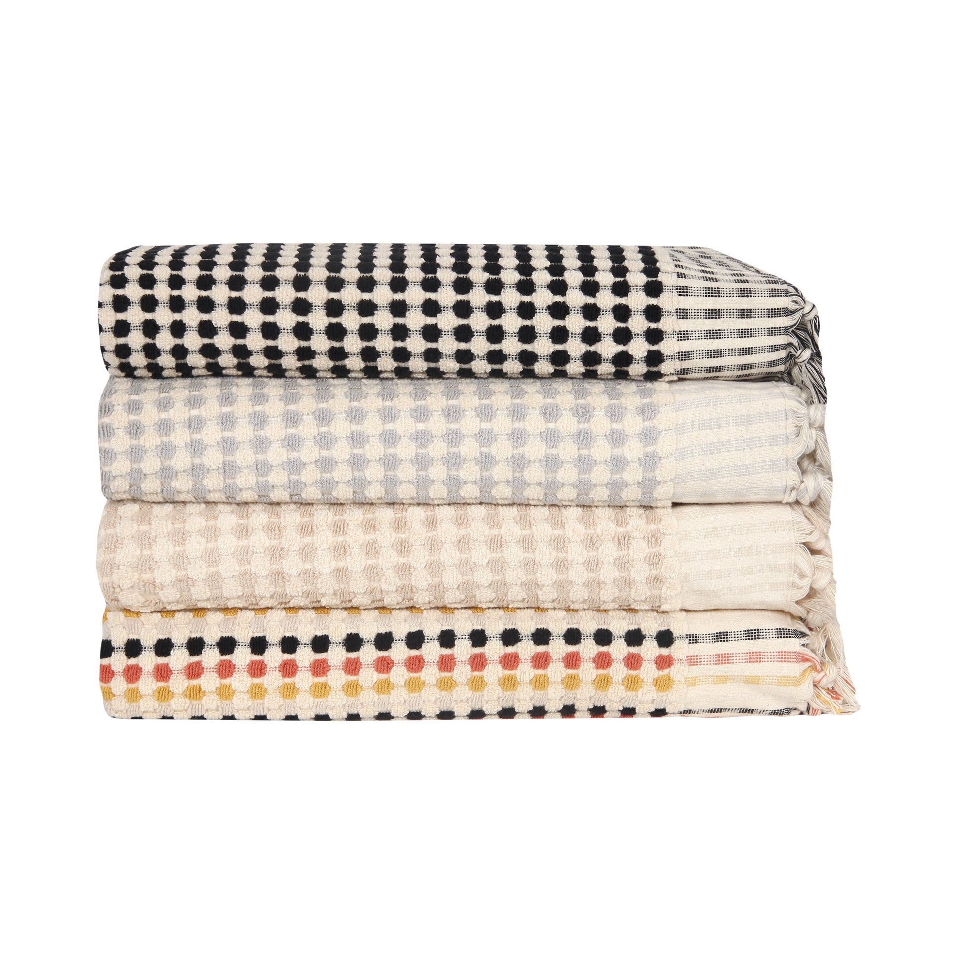Dots Terry Hand Towel Bundle
