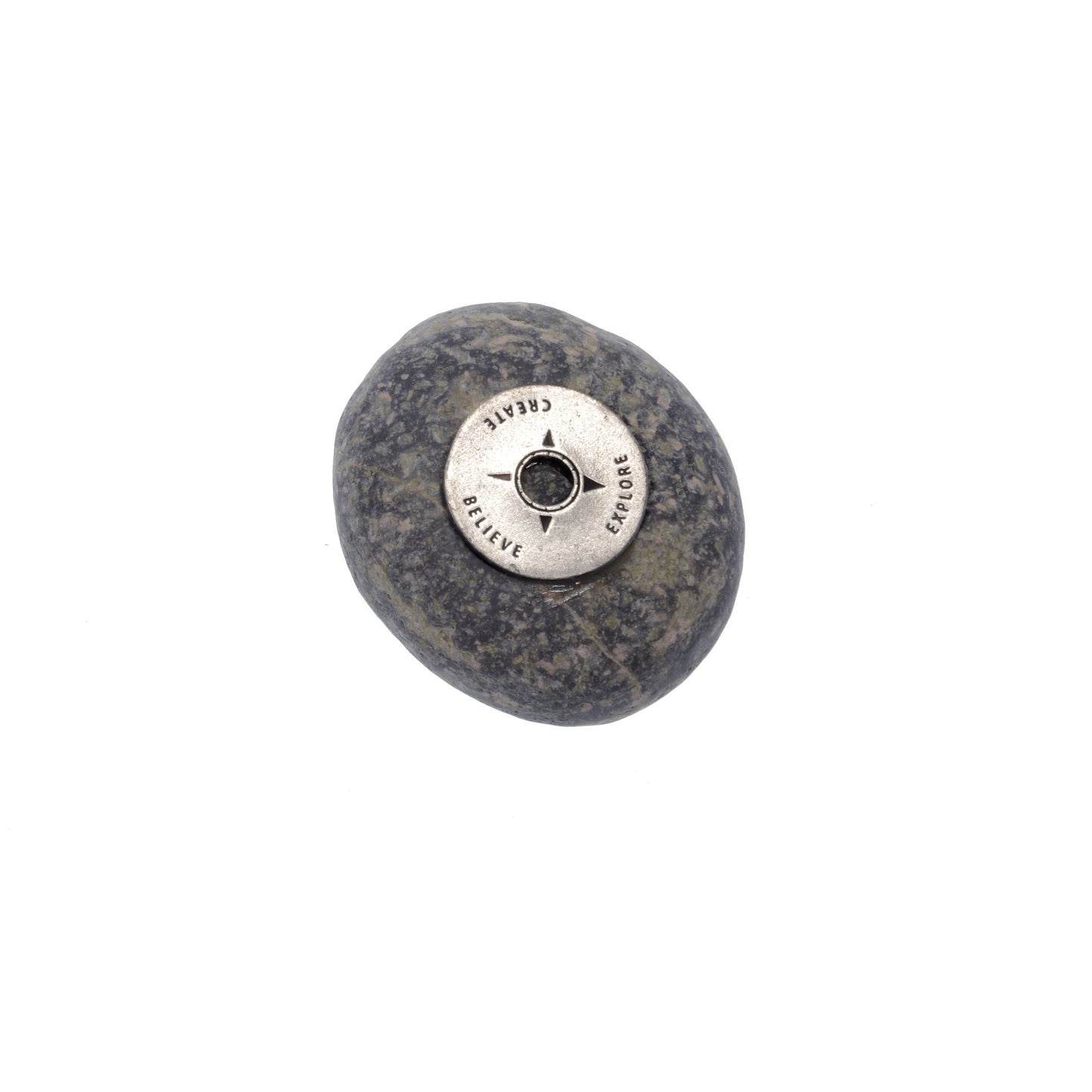 Explore Believe Create - Meditation Stone