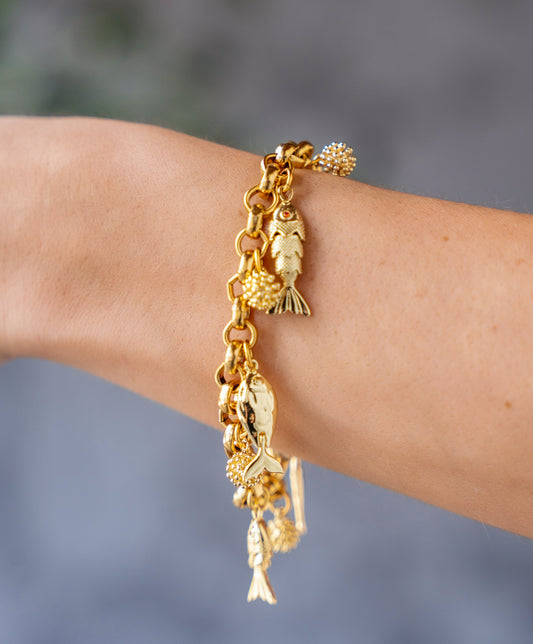 Fish Charm Bracelet