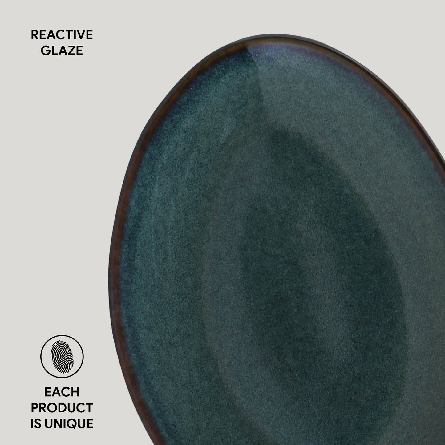 Oval Dessert Plate Set of 4