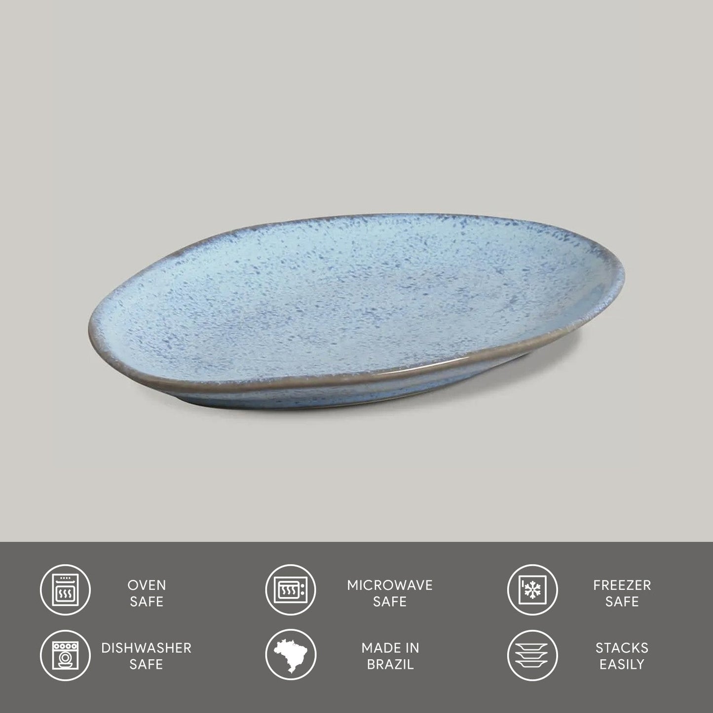 Oval Dessert Plate Set of 4