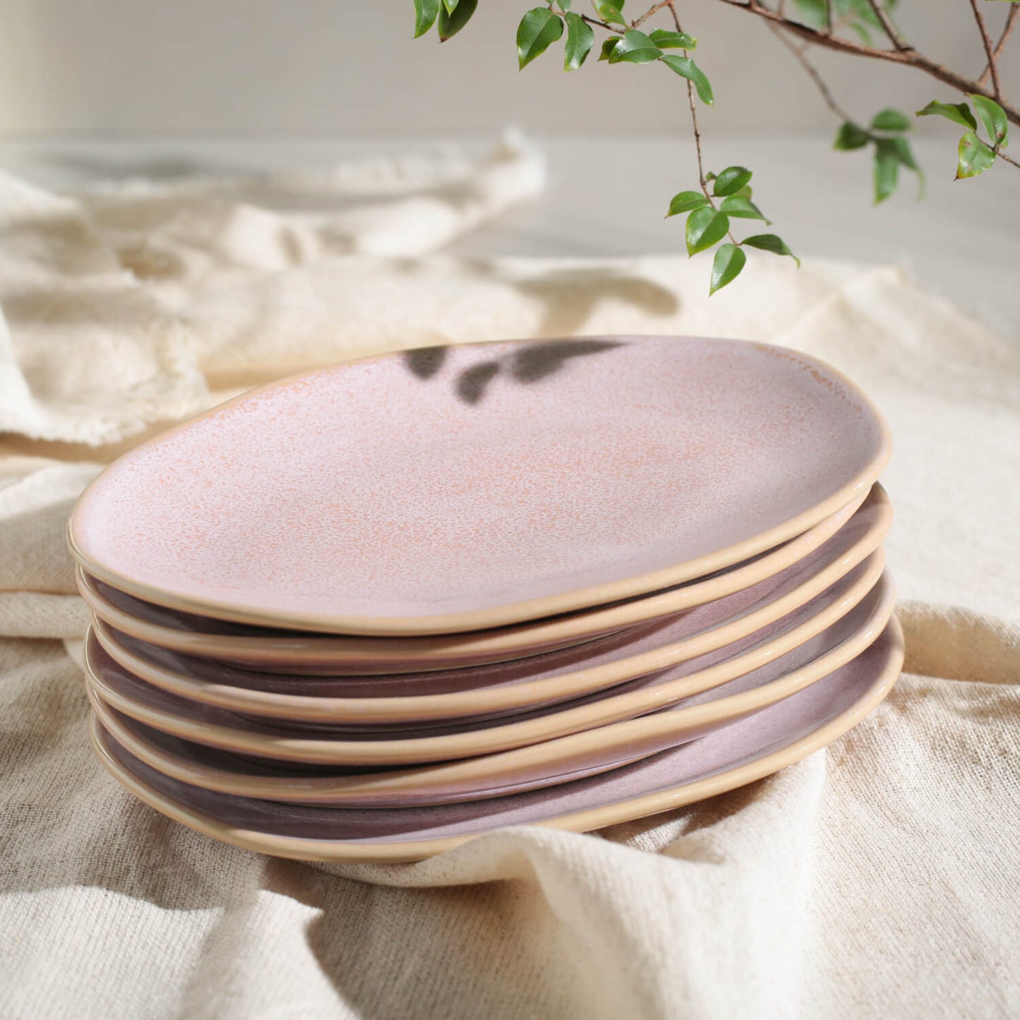 Oval Dessert Plate Set of 4