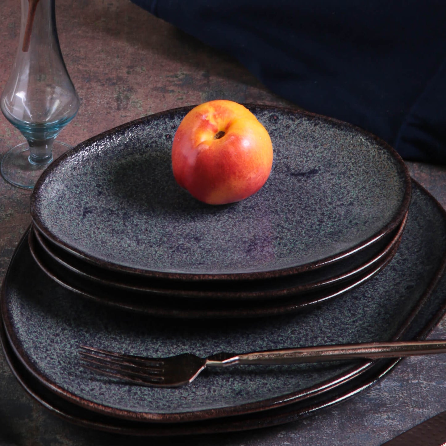 Oval Dessert Plate Set of 4