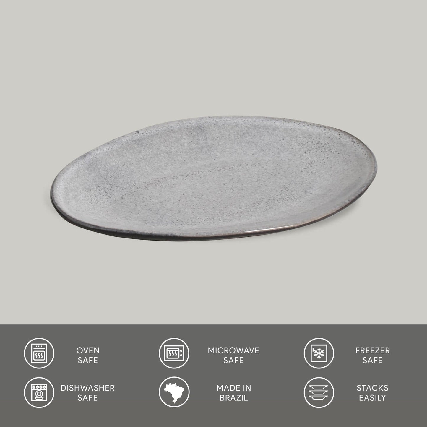 Oval Dessert Plate Set of 4