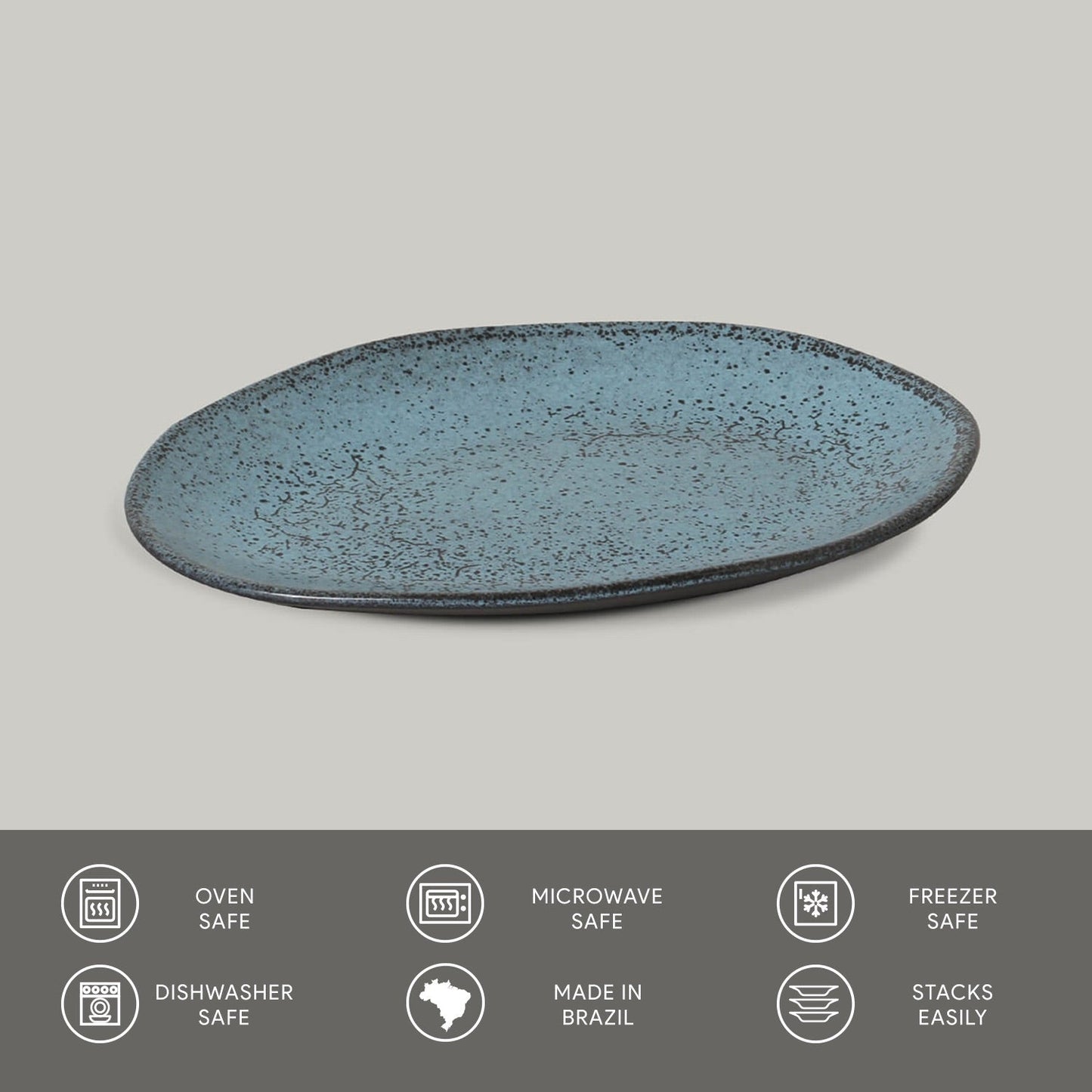 Oval Dessert Plate Set of 4