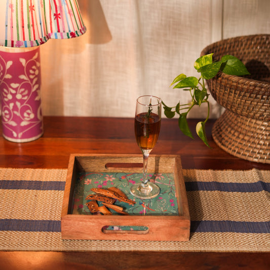 Aqua Flora Inlay Tray
