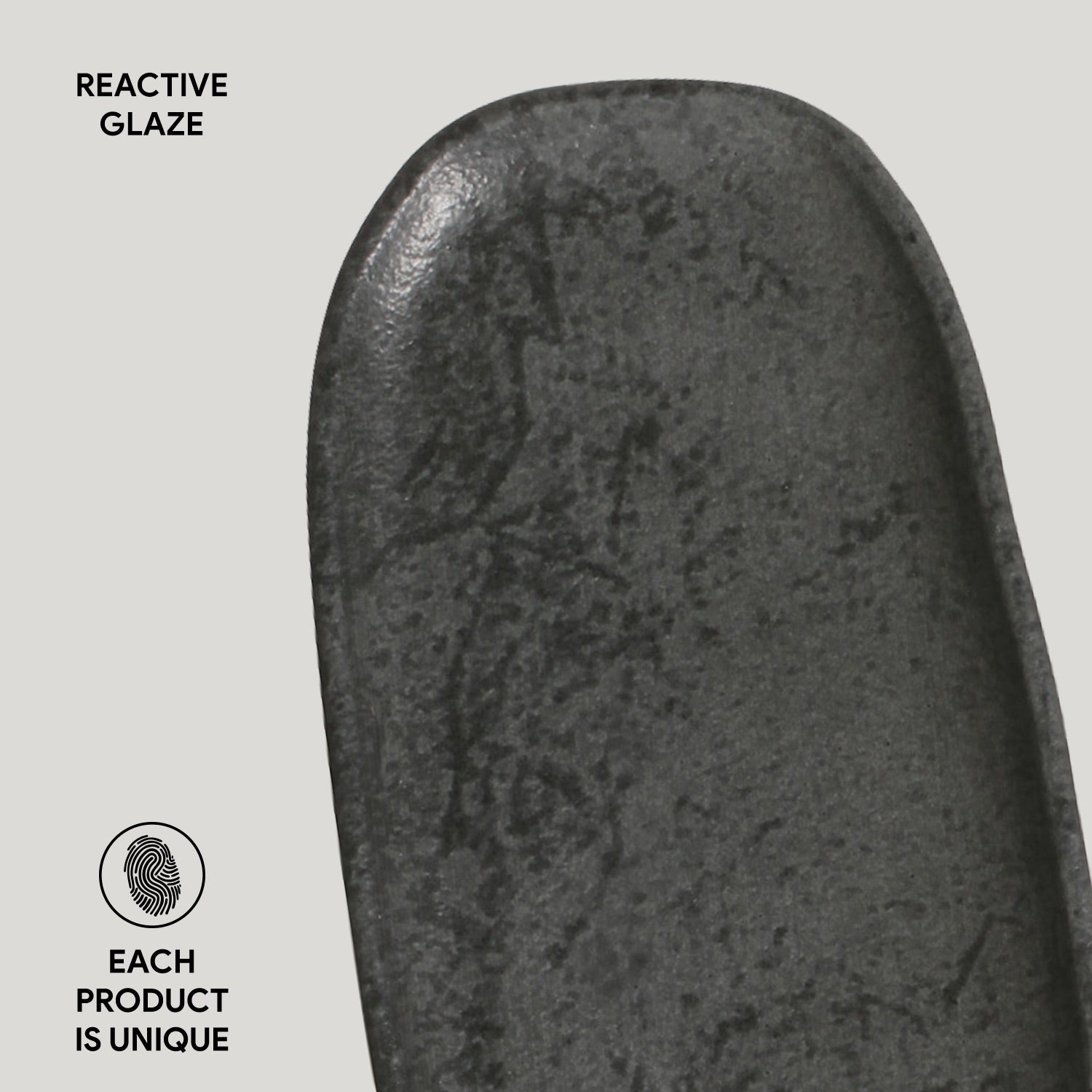 Shallow Organic Oval Platter Small Set of 4
