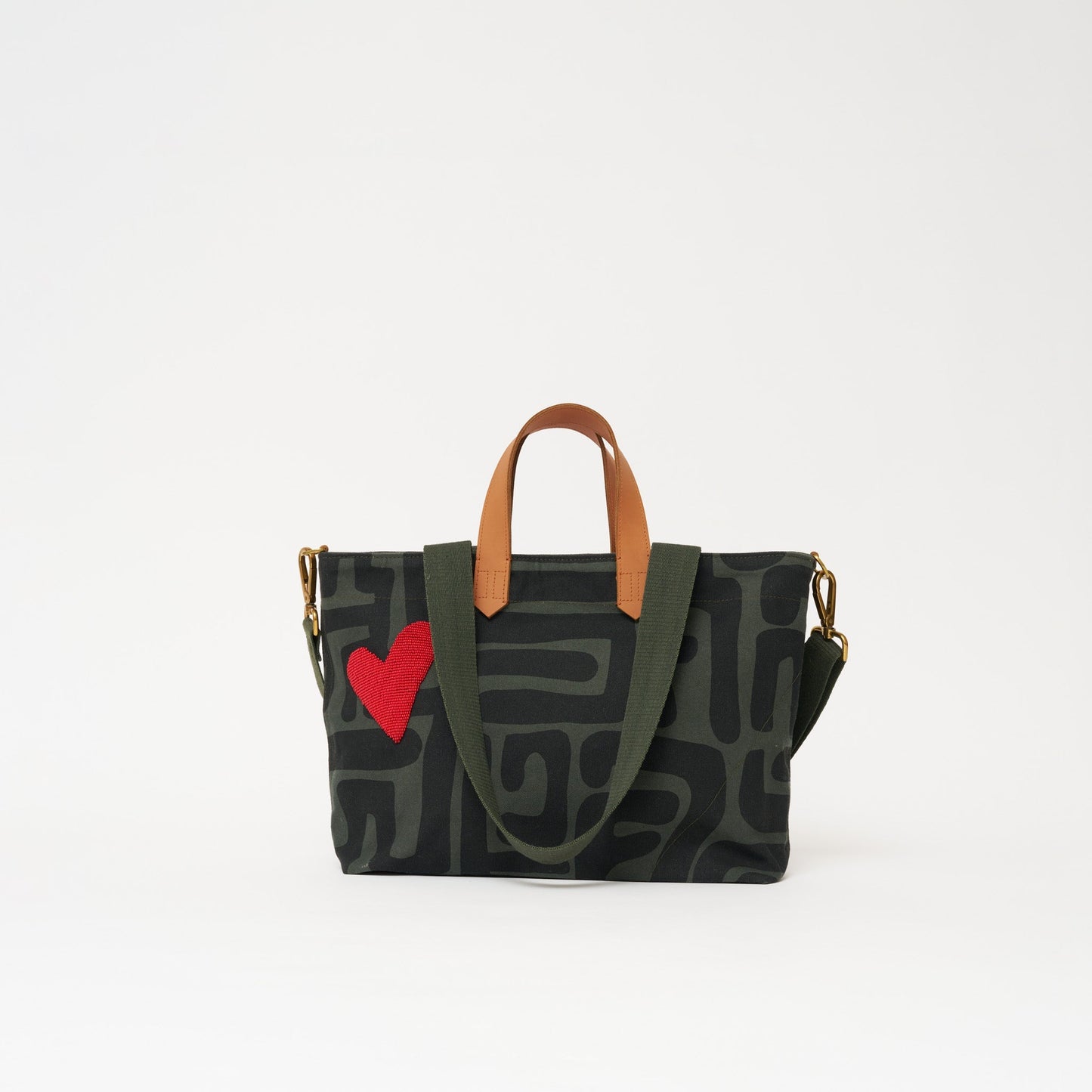 Commuter - Safari Kuba with Red Beaded Heart