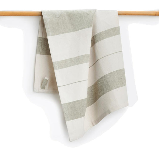 SAGE - Set of 2. Handwoven Kitchen Towels - Cotton - Fair Trade - Artisan Made