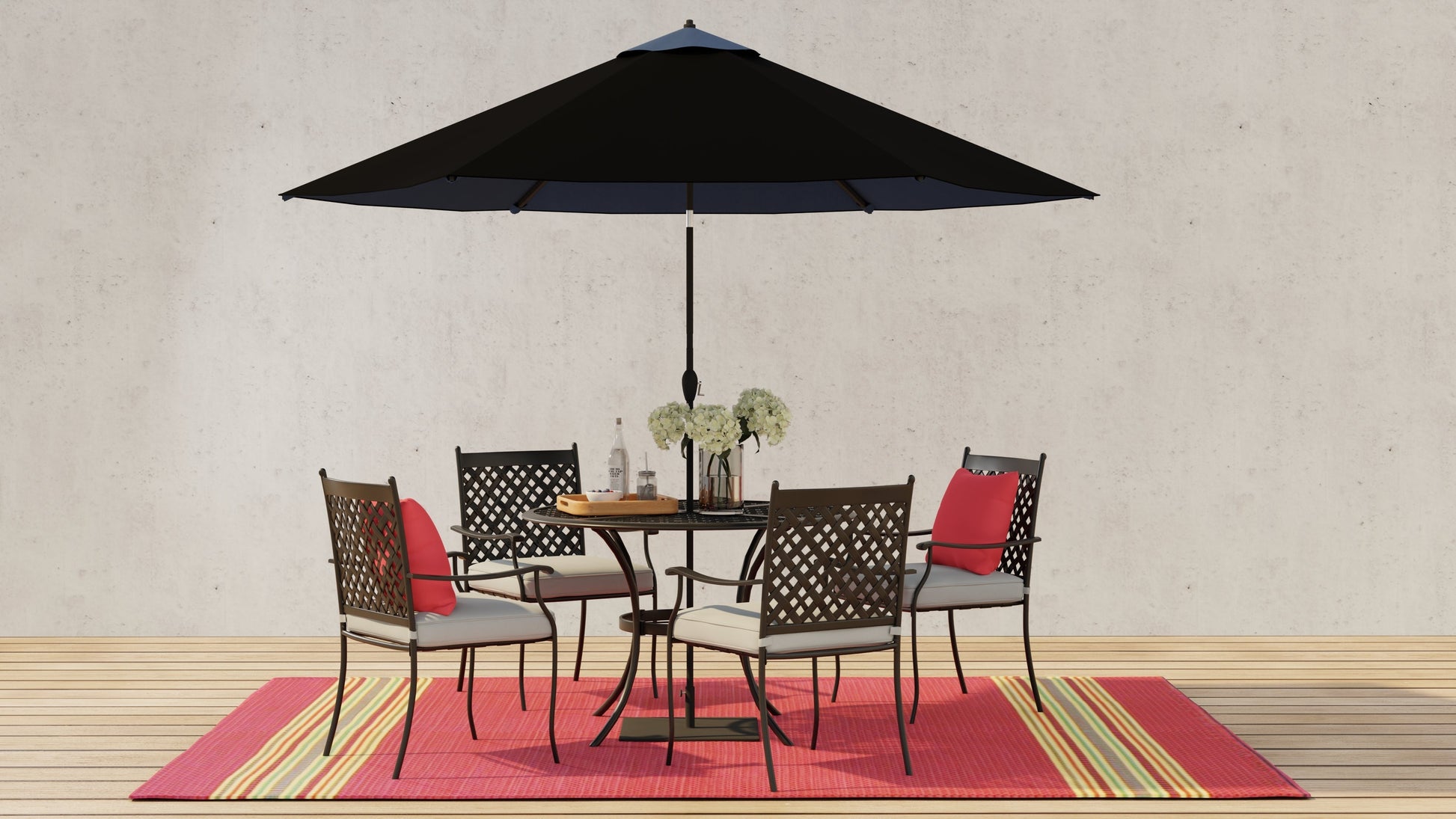 Serape Dark Red