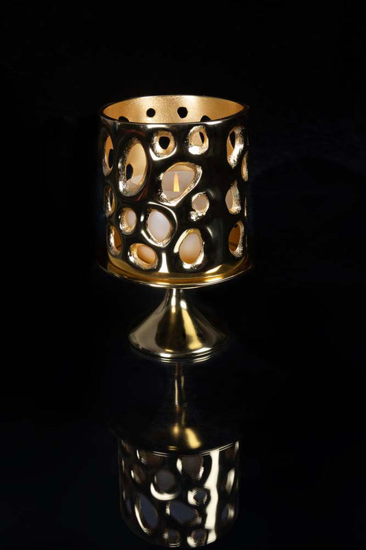 Passage Candle Holder Gold
