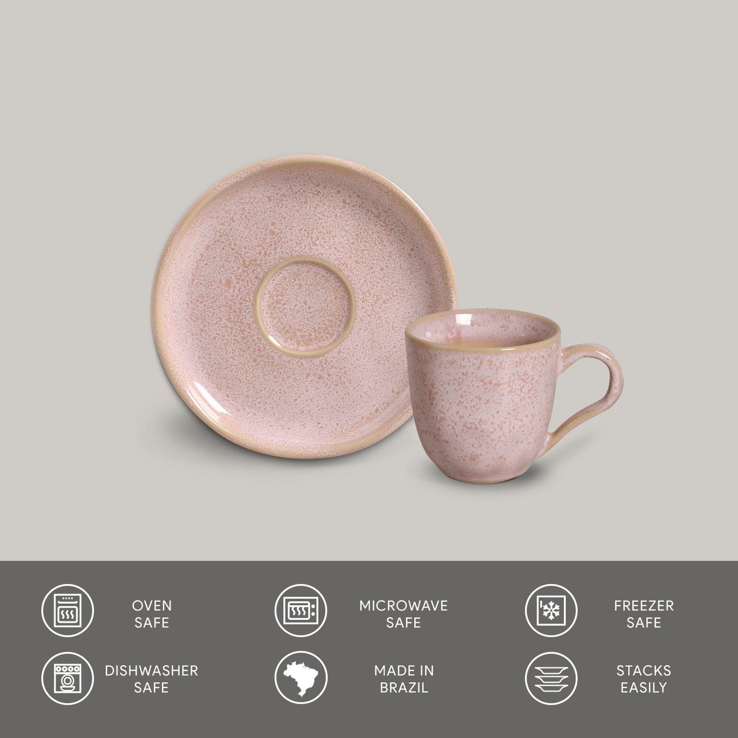 Coffee Cup & Saucer Set of 6