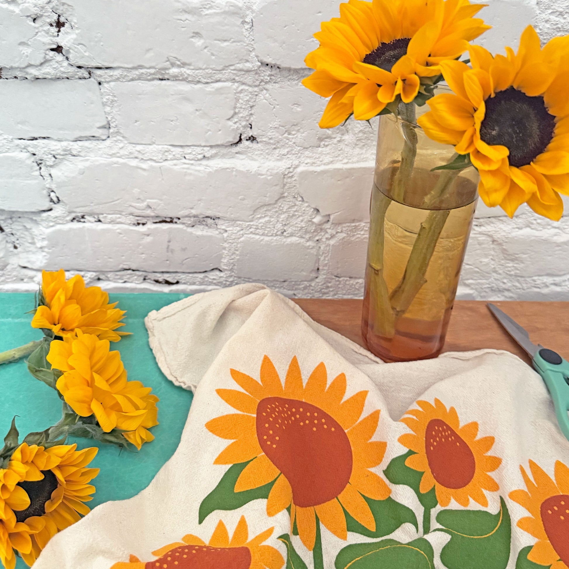 Sunflowers Dish Towel