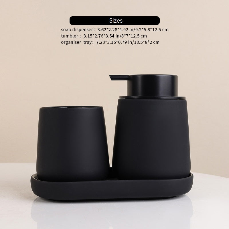 Rubber Paint Liquid Bathroom Accessories Set Sustainable Ceramic