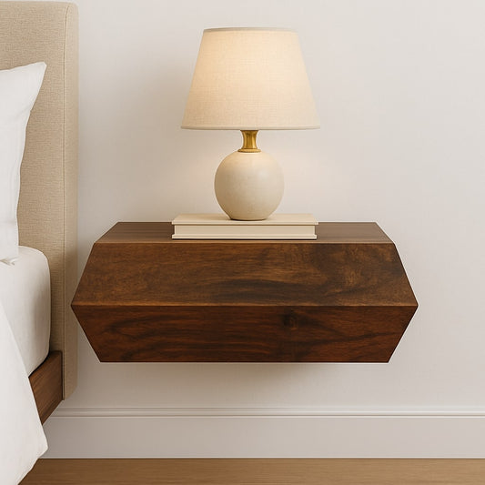 Artisan Furniture Solid Wood Prisma Wall-Mounted bedside