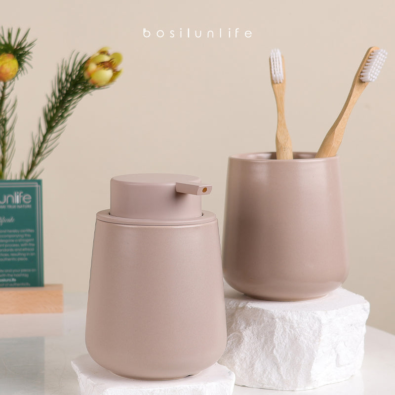 Liquid Soap Dispenser Large Sustainable Ceramic