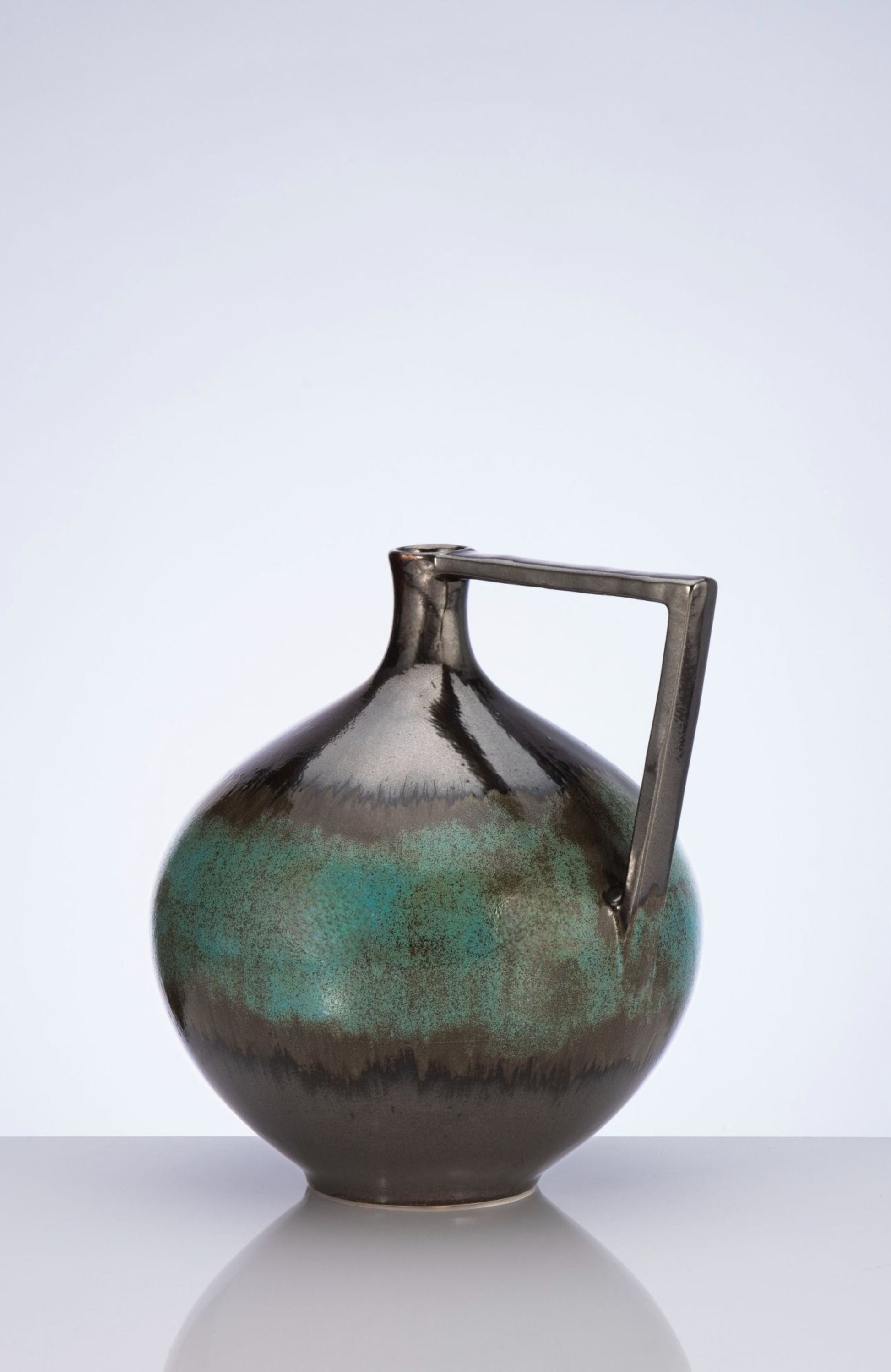 Turquoise Brushes Decorative Vessel