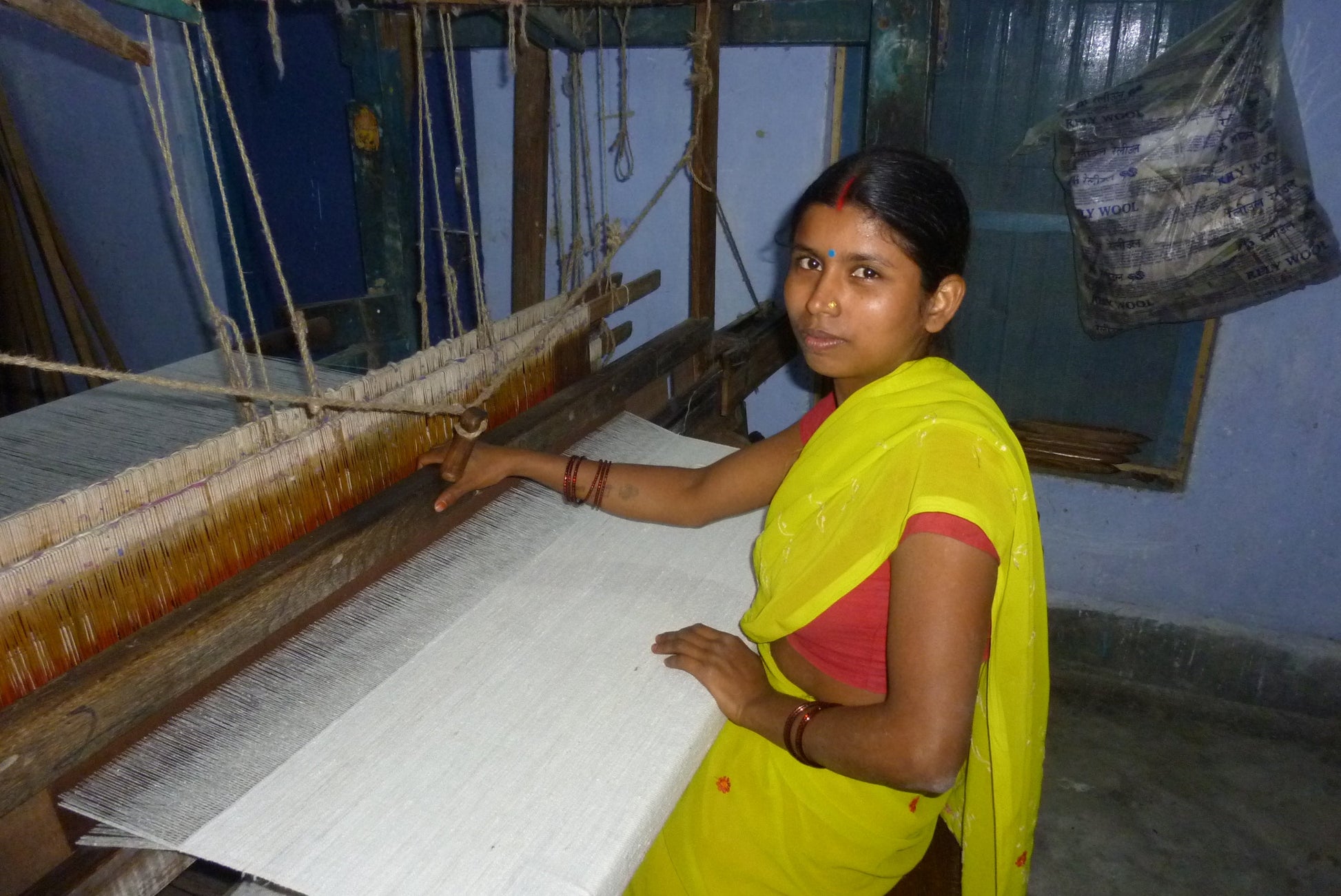 SAGE - Set of 2. Handwoven Kitchen Towels - Cotton - Fair Trade - Artisan Made