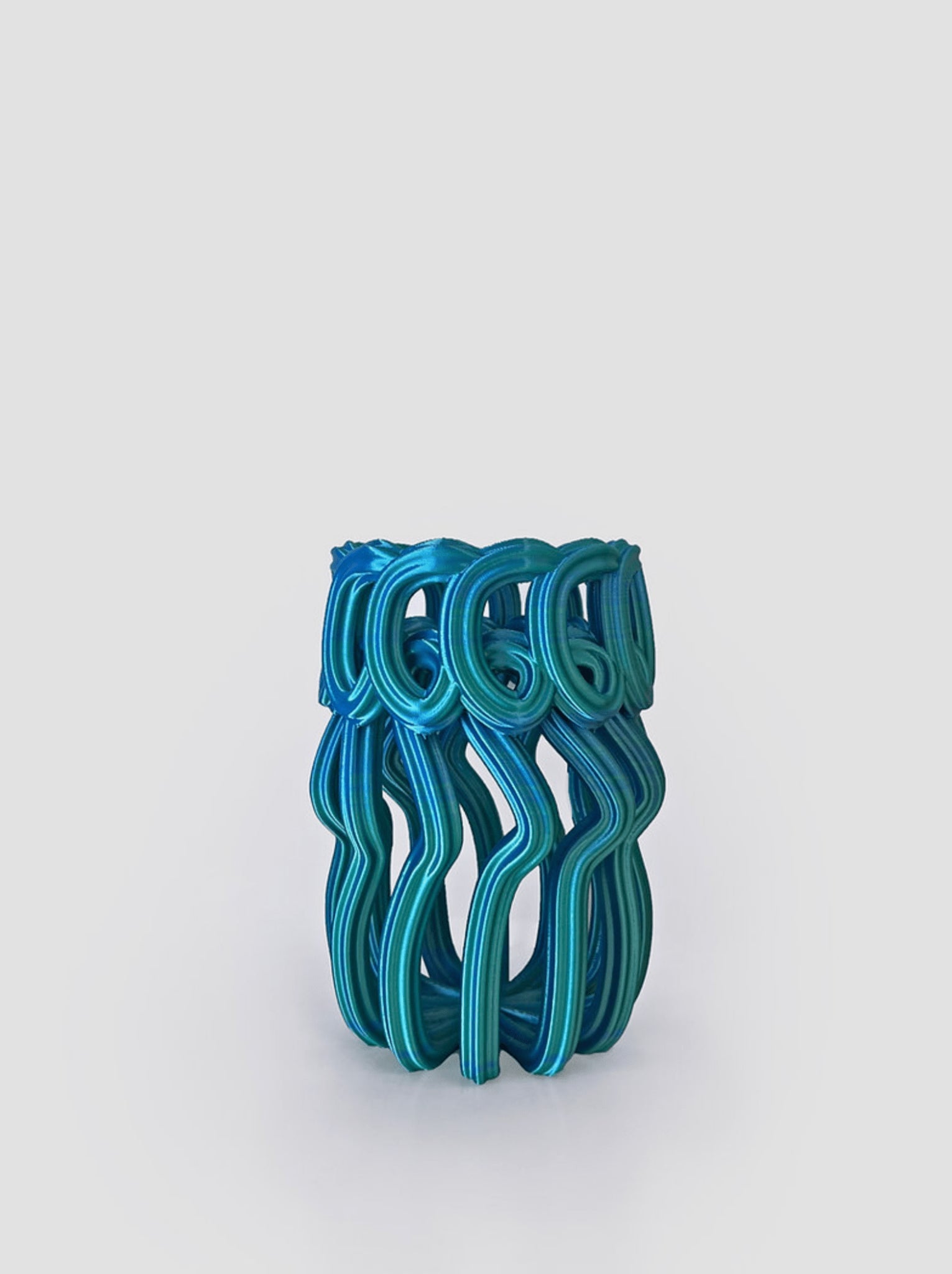 Frosting Vase Blue