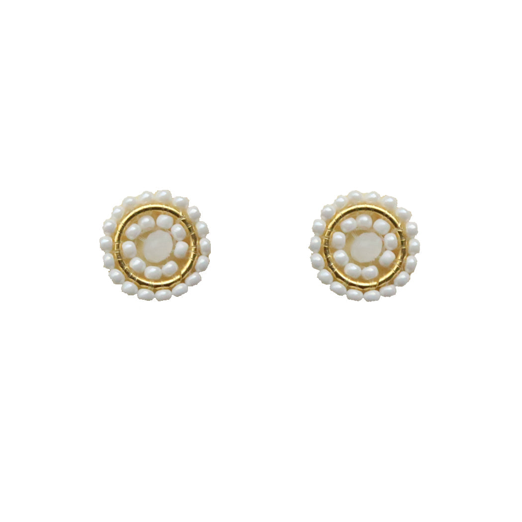 Pearl Circle Stud