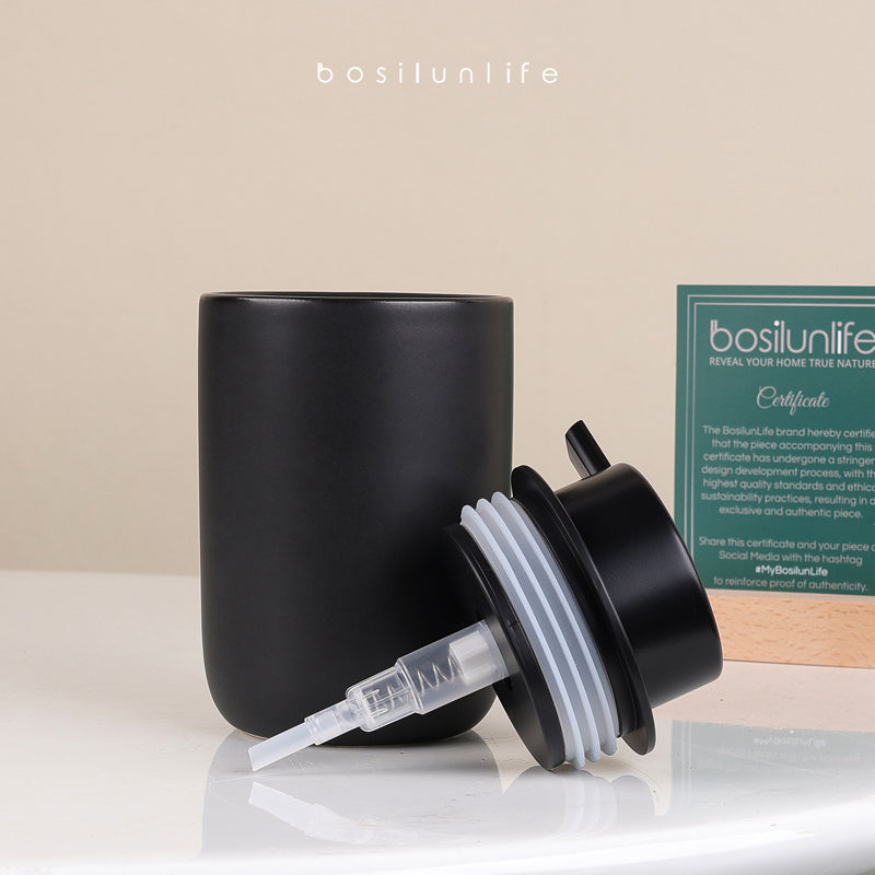 Liquid Soap Dispenser Slim Sustainable Ceramic