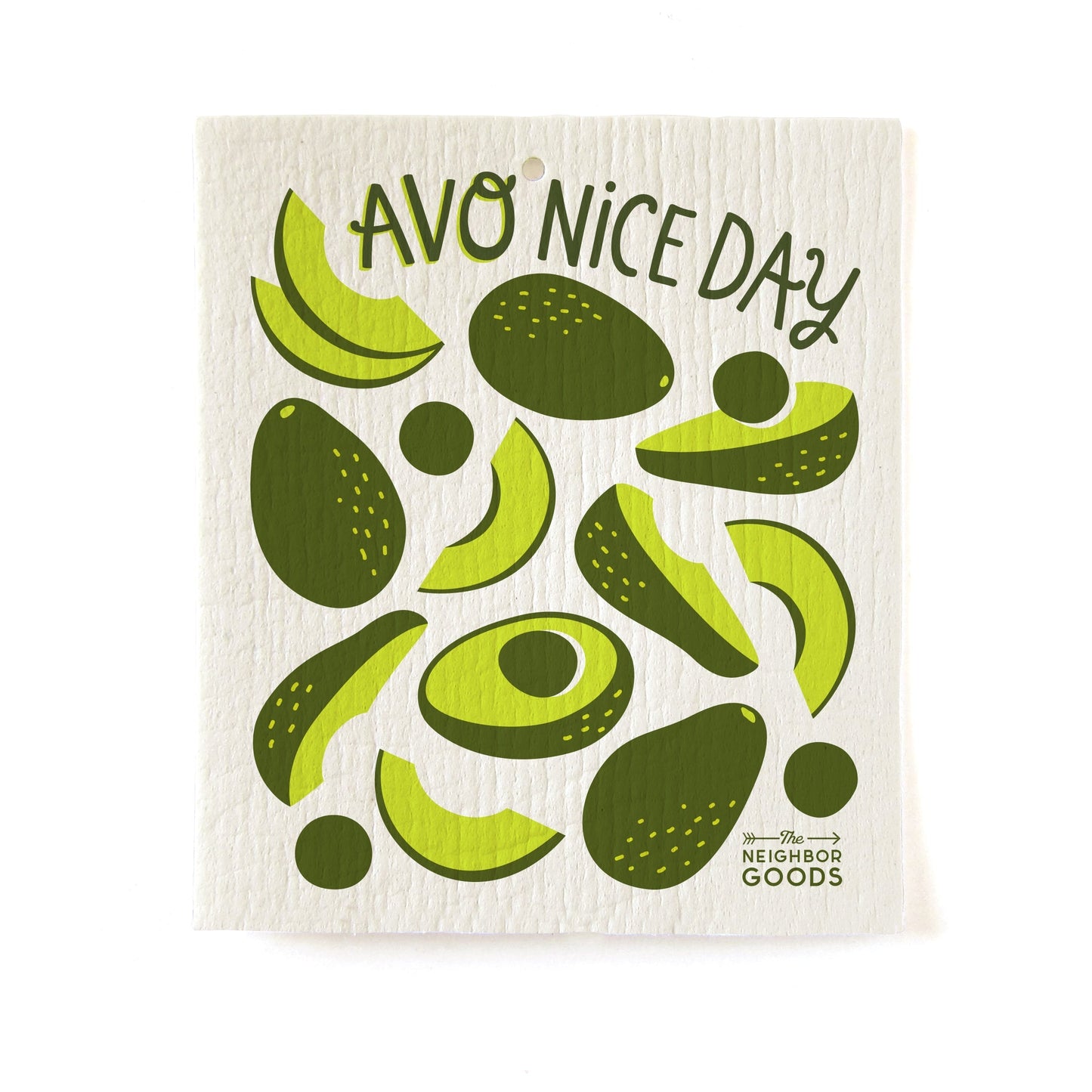 Avocado Dish Towel + Sponge Cloth Gift Set