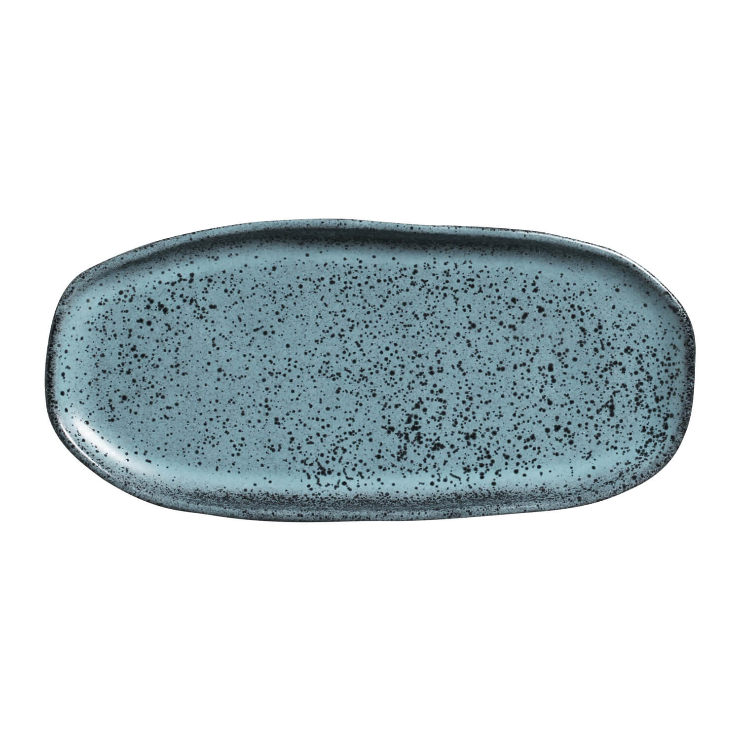 Shallow Organic Oval Platter Small Set of 4