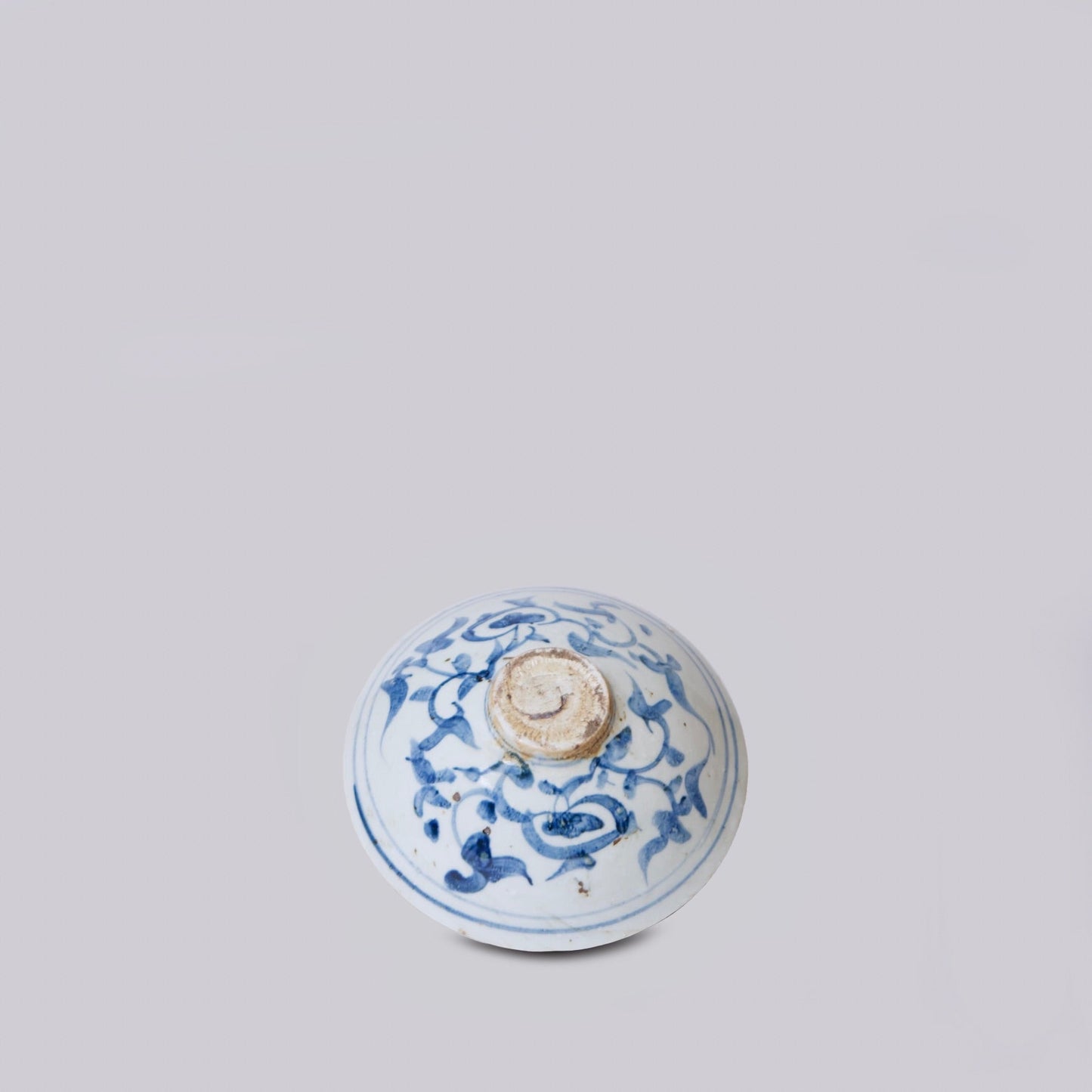 Small Blue and White Porcelain Lotus Conical Bowl