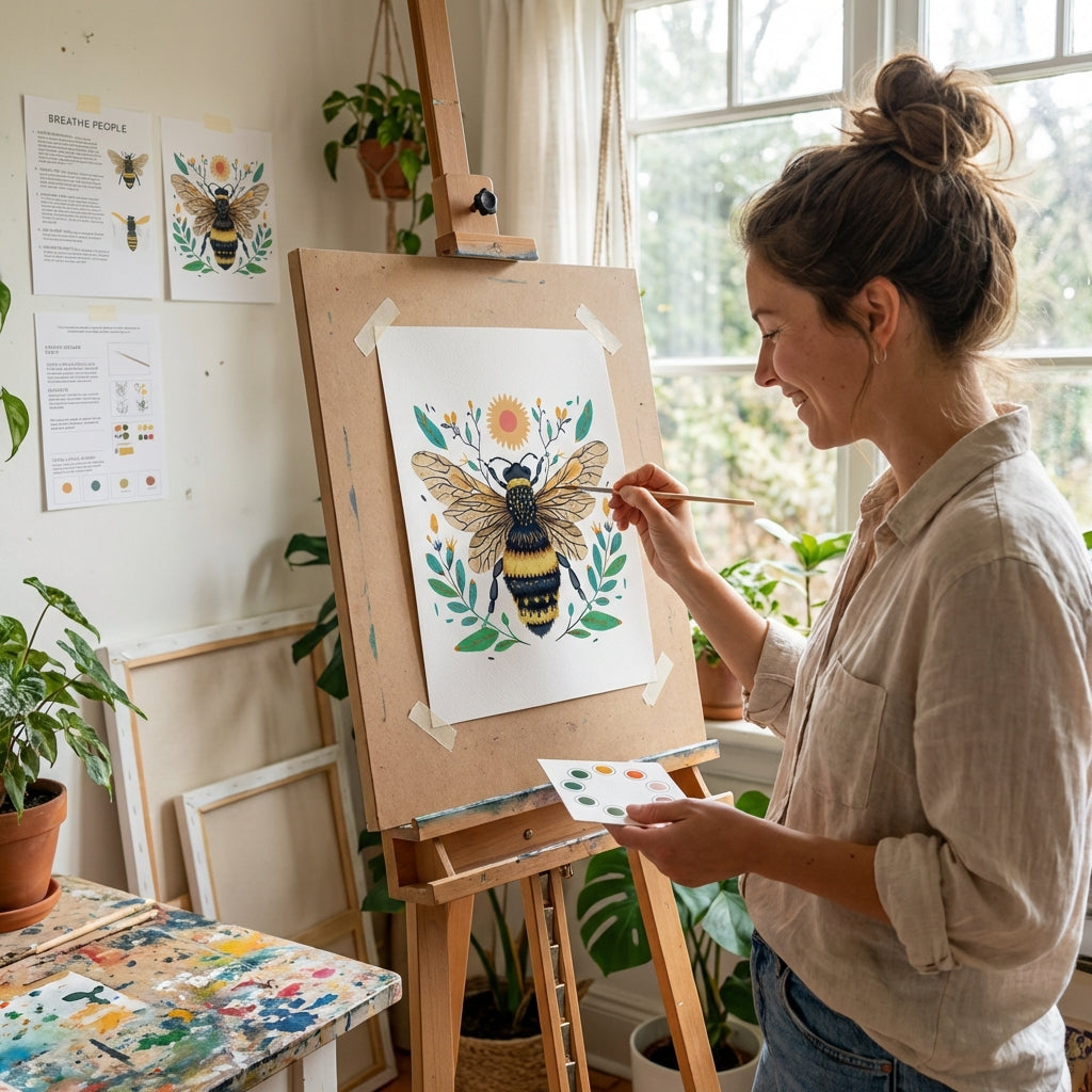Spring Bee All-in-One Watercolor Kit