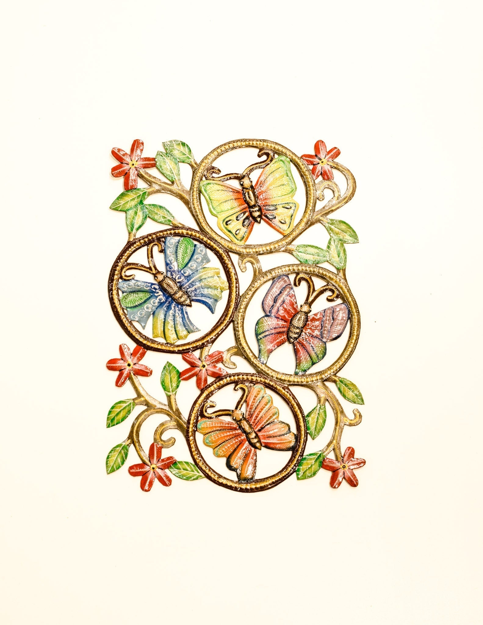 Painted Butterflies on the Wall