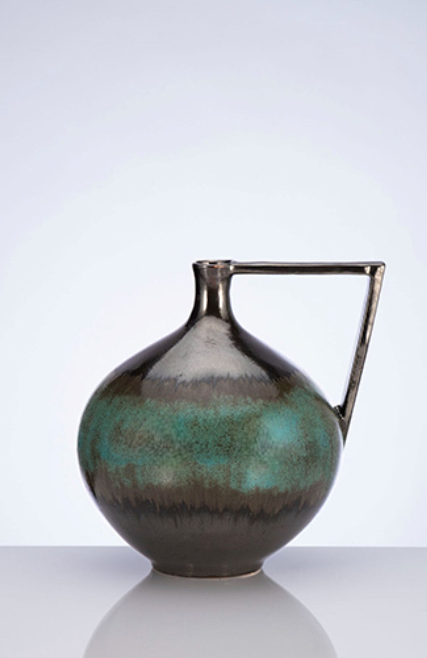 Turquoise Brushes Decorative Vessel