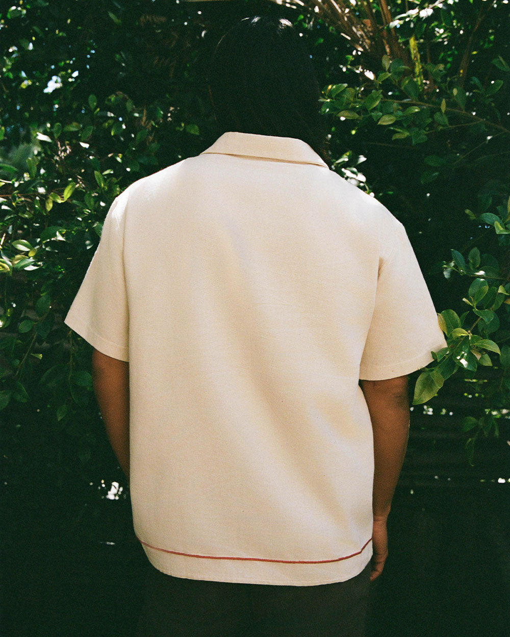 Tres Patos | Hand-Embroidered Cotton Cabana Duck Shirt