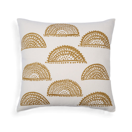 Sunlit Splendor petite sunburst print square pillow