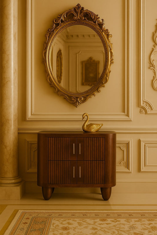 Solid Wood Marlowe Fluted Nightstand