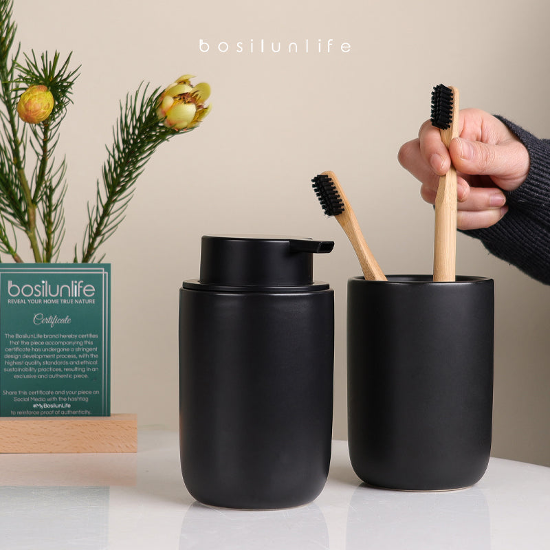 Foaming Soap Dispenser Slim Sustainable Ceramic