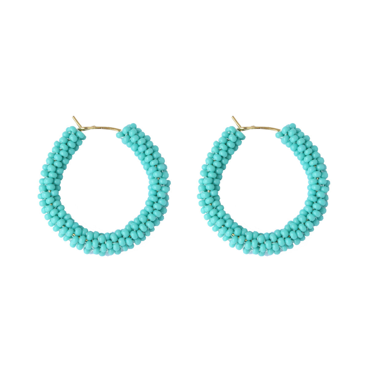 Turquoise Chunky Hoop