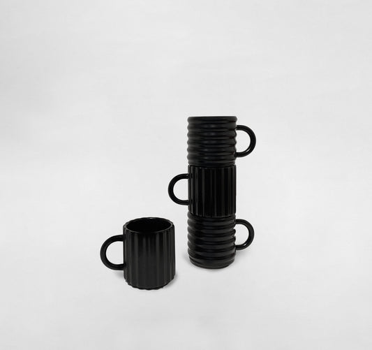 Exclusive Semi Gloss Black Mug Set of 2