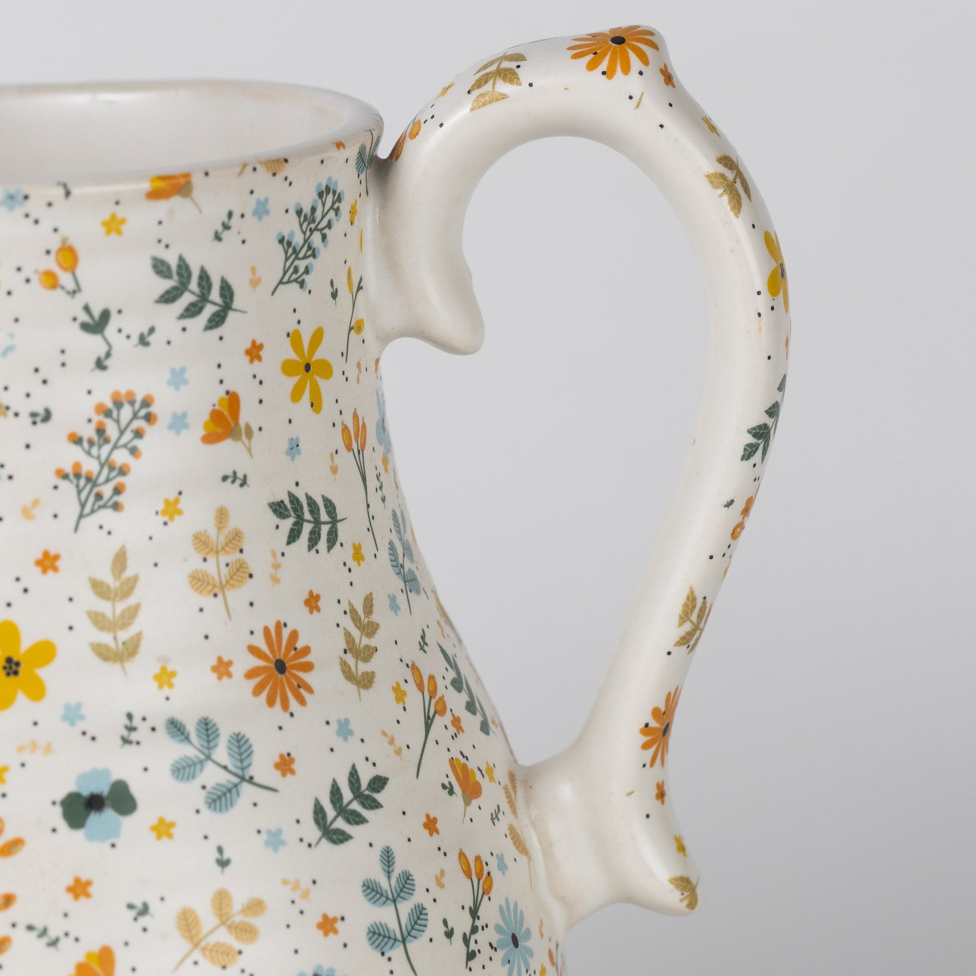 Tula Floral Ceramic Pitcher