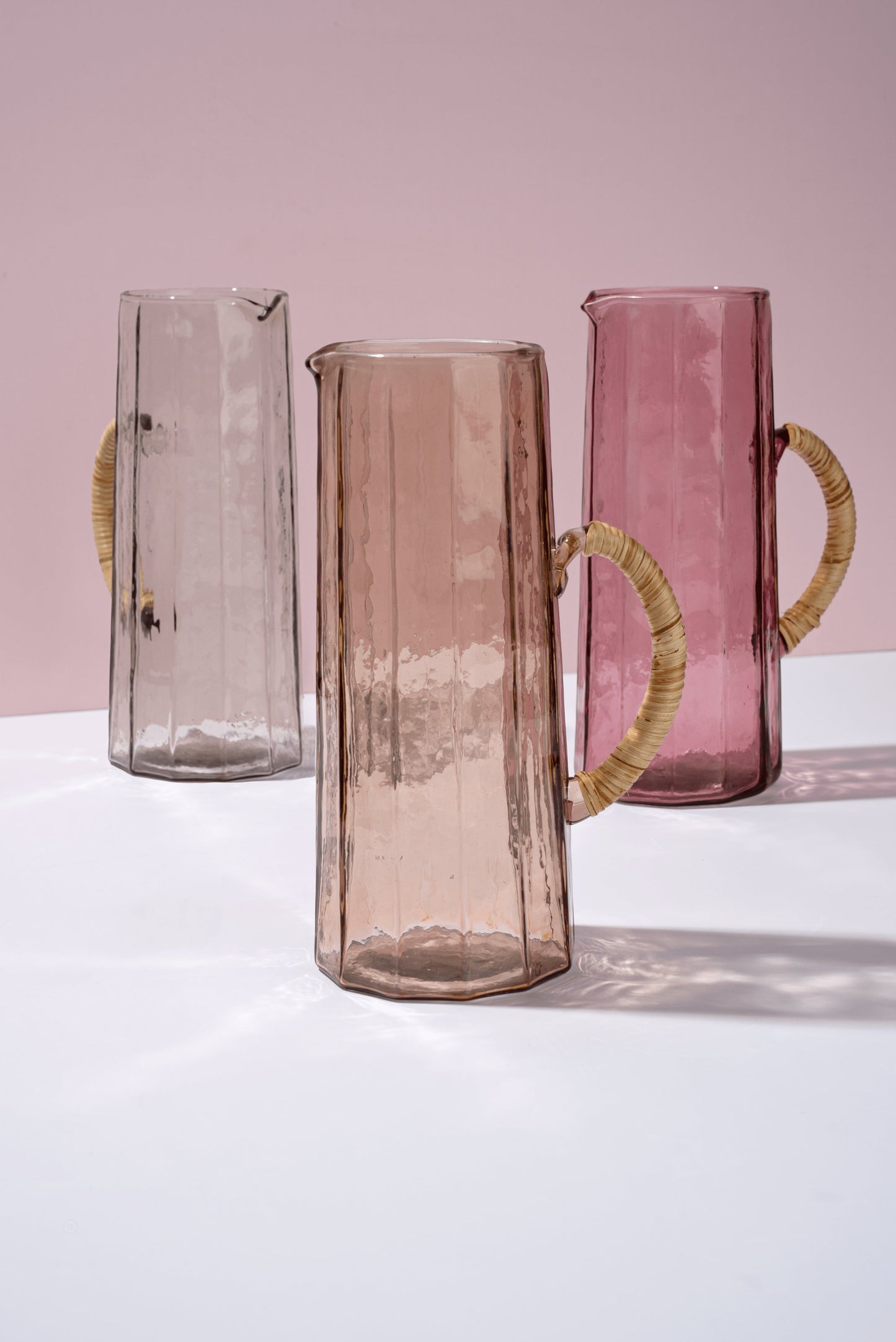 Hammered water pitcher, Natural -6.25 x 9.5 Inches ( Set of 2 )