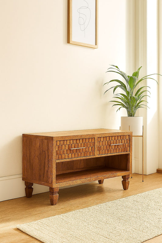 Solid Wood Arno Shoe Storage Unit