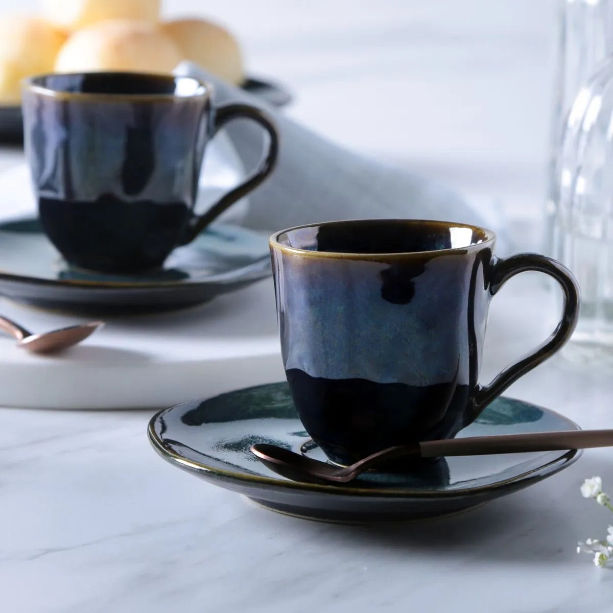 Coffee Cup & Saucer Set of 6