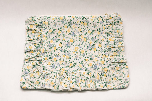 Vintage-Inspired Floral Pouch- Honeysuckle Blooms