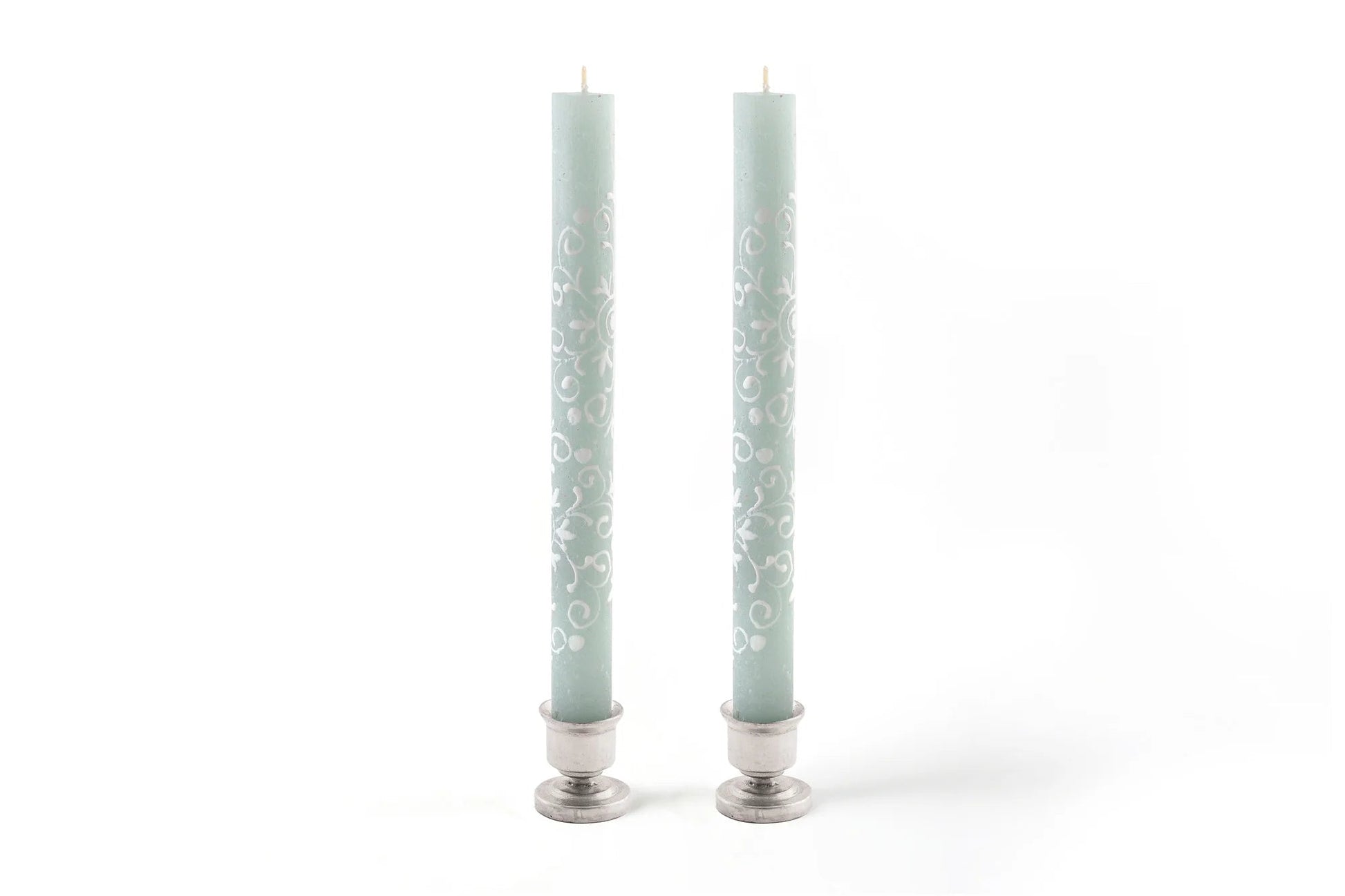 Henna Duck Egg Painted Candles