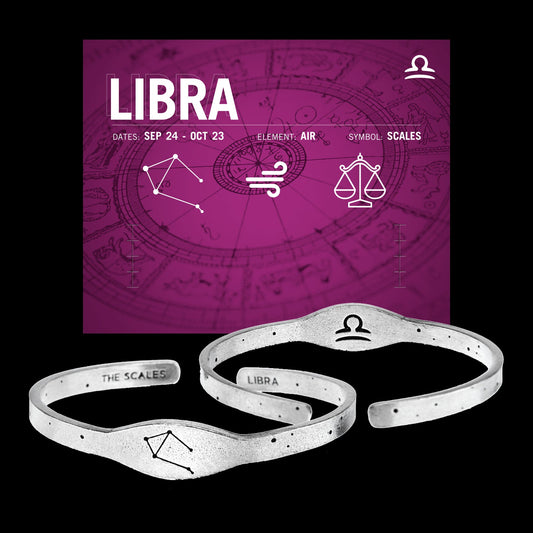 Zodiac Cuff Bracelet - Libra