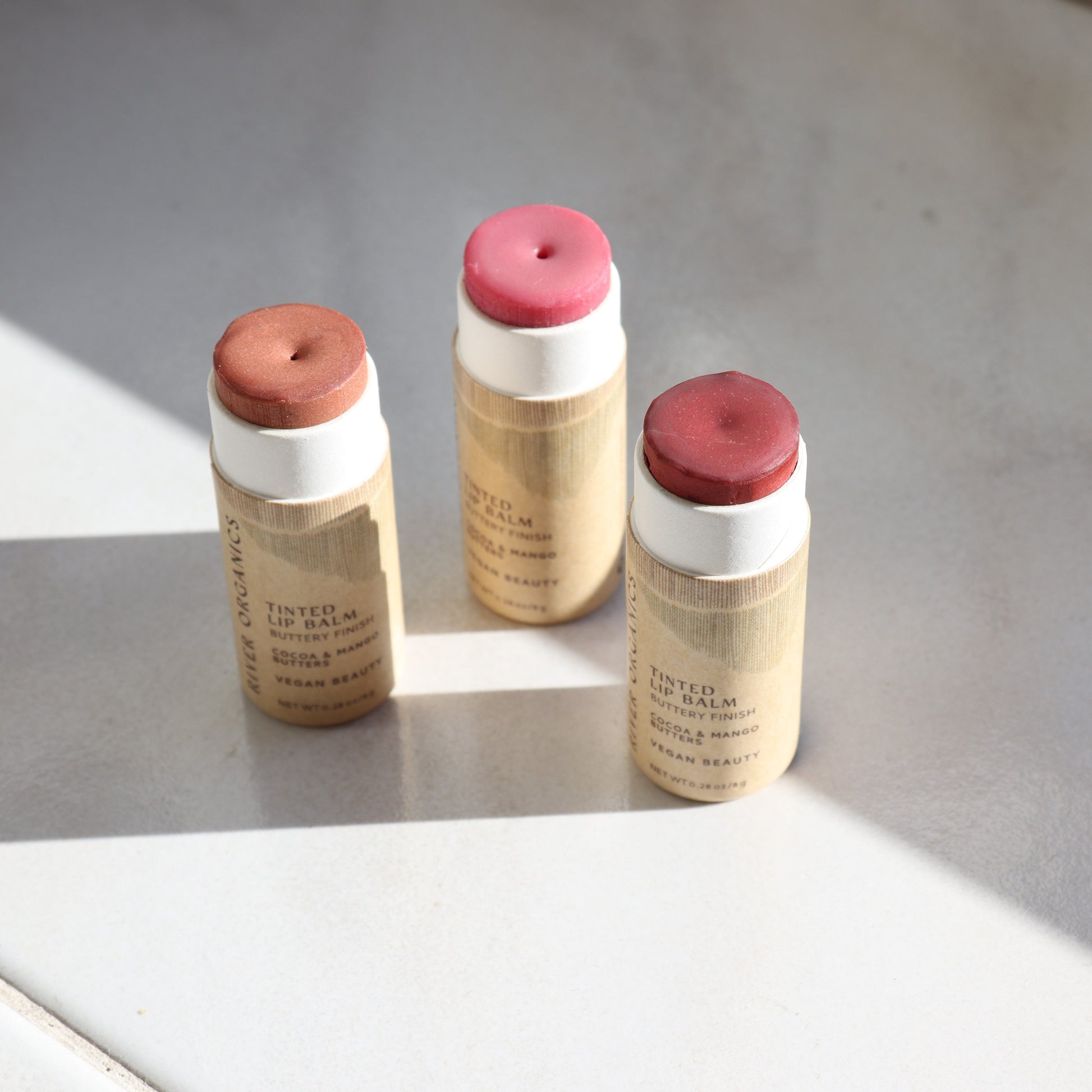 Set of 3 Tinted Vegan Lip Balms