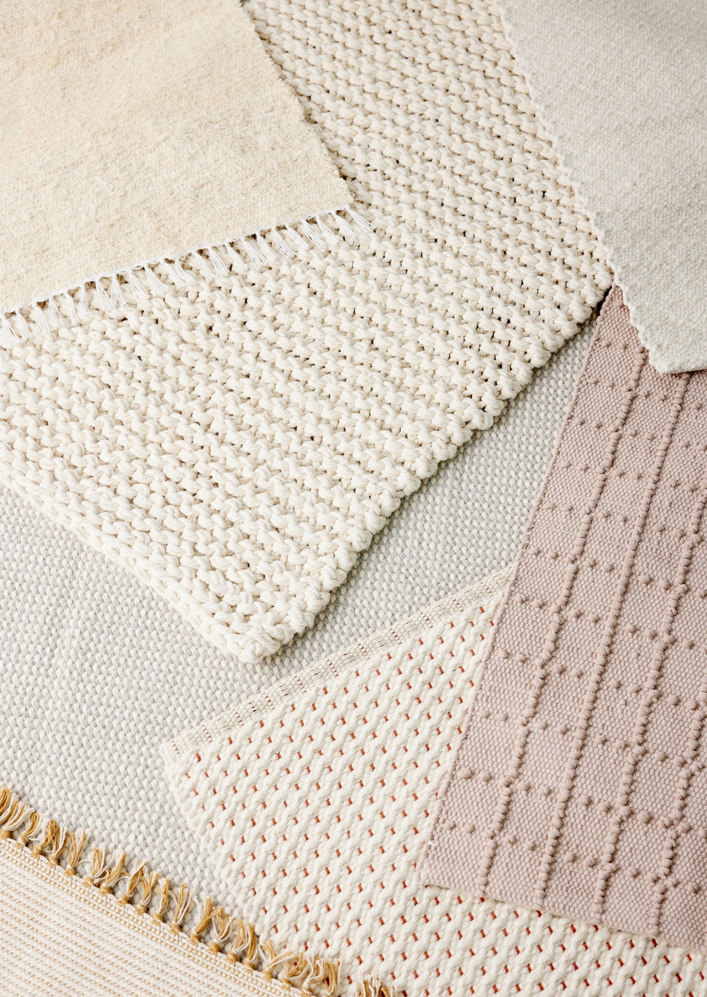 Chunky Ecru Hand-Loomed Mat